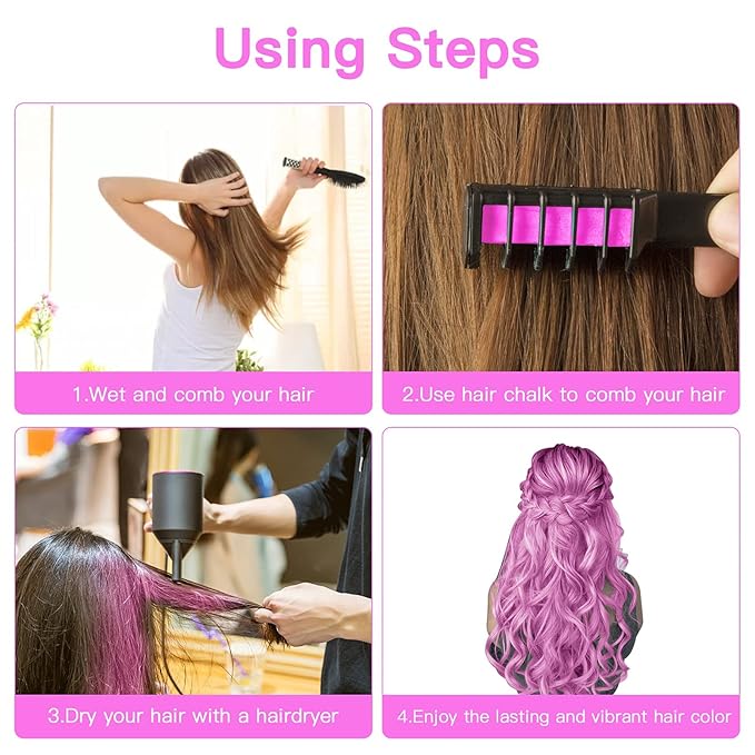 MSDADA New Hair Chalk Comb