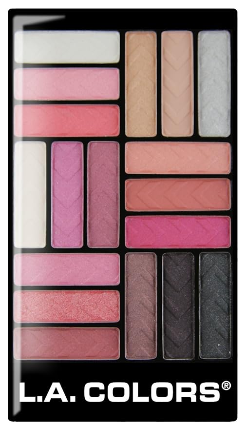L.A. COLORS 18 Color Eyeshadow Palette, Diva Glam CES748