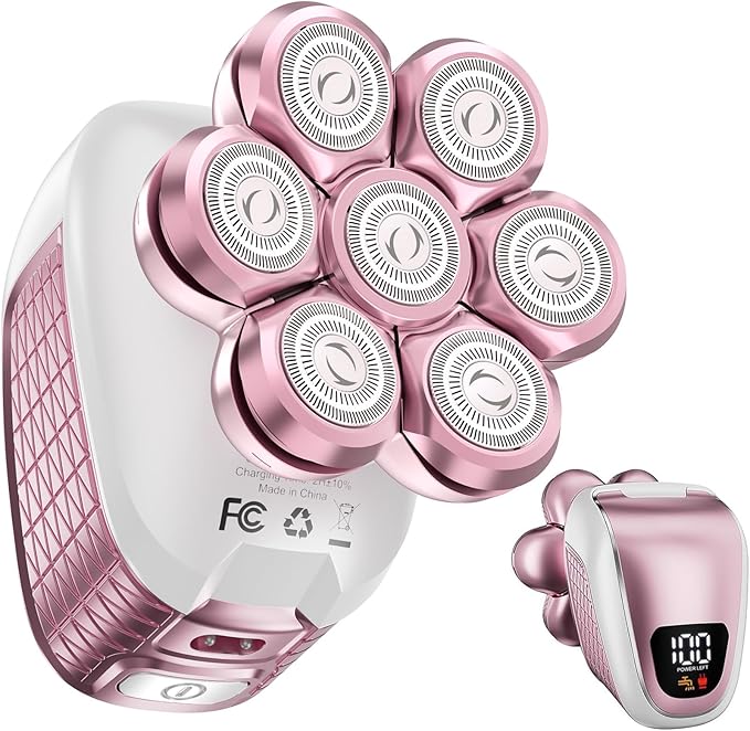 Electric Razors for Women, 5 in 1 Electric Shaver for Women, Cordless Painless Hair Remover for Legs Bikini Face