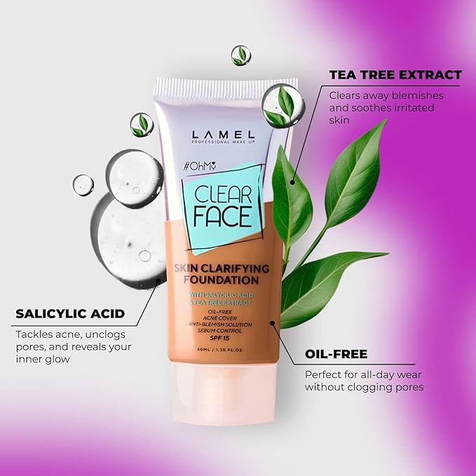 LAMEL OhMy Clear Face Full Coverage Foundation -