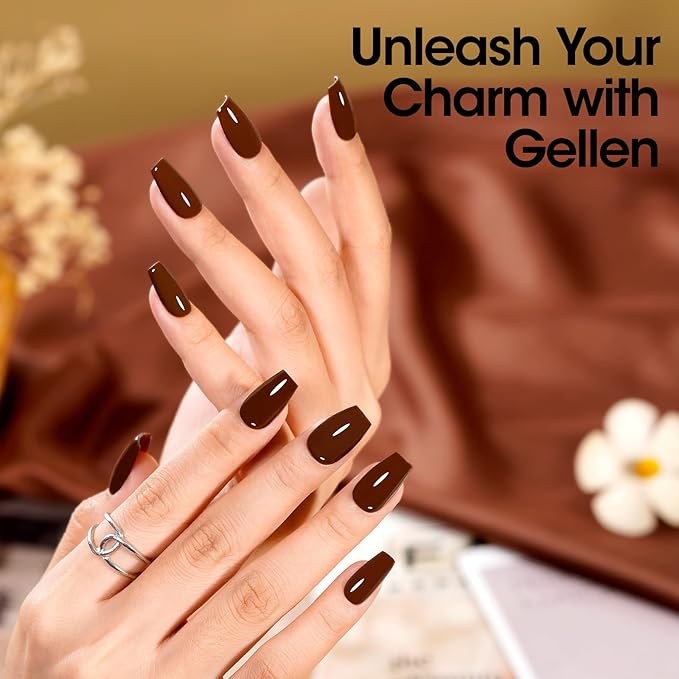 Gellen Brown Gel Nail Polish