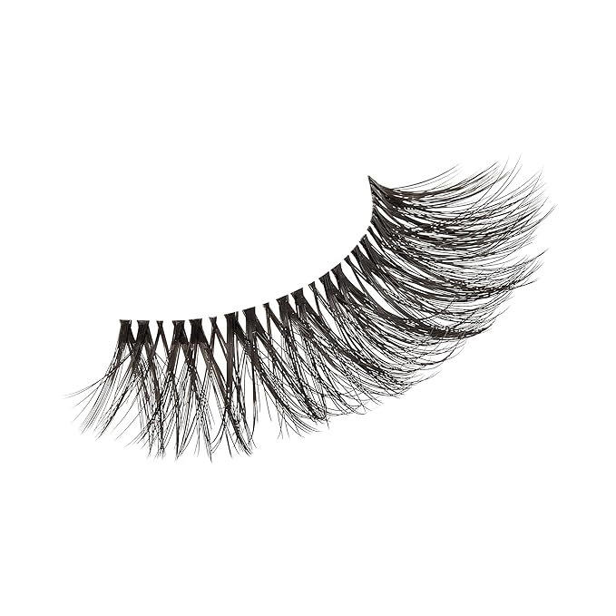 KISS Lash Couture The Muses Collection False Eyelashes, Duchess', 16 mm, Handmade, Refined Faux Silk, Contact Lens Friendly, Easy to Apply, Includes 1 Pair Reusable Strip Lashes (Pack of 4)