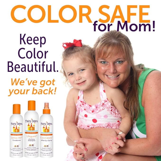 Fairy Tales Swimmer Conditioning Spray for Kids - 8 oz | Made with Natural Ingredients in the USA | Replenish and Restore from Chlorine and Salt Damage | No Parabens, Sulfates, or Synthetic Dyes