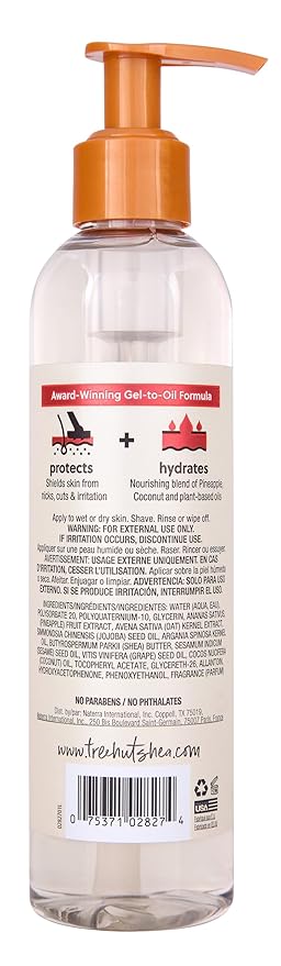 Tree Hut Bare Coco Colada Moisturizing Shave Oil, 7.7 fl oz, Gel-to-Oil Formula, Ultra Hydrating Barrier for a Close, Smooth Shave, For All Skin Types