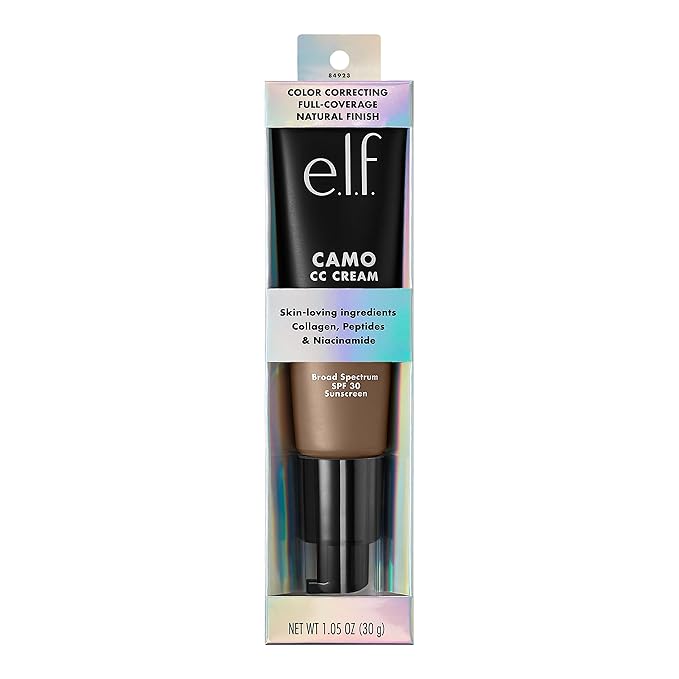 e.l.f. Camo CC Cream, Color Correcting Medium-To-Full Coverage C, (30g) 1.05 Oz