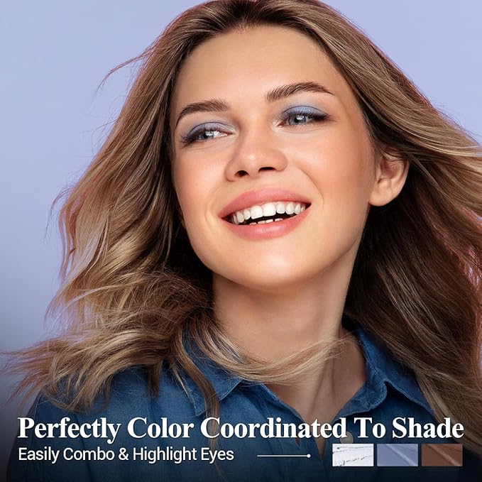 Neutral Eyeshadow Stick Makeup Set, Metallic Shimmer Matte Cream Eye Shadow Eyeliner Brightener Pencil Crayon - Classic 6PCS A010