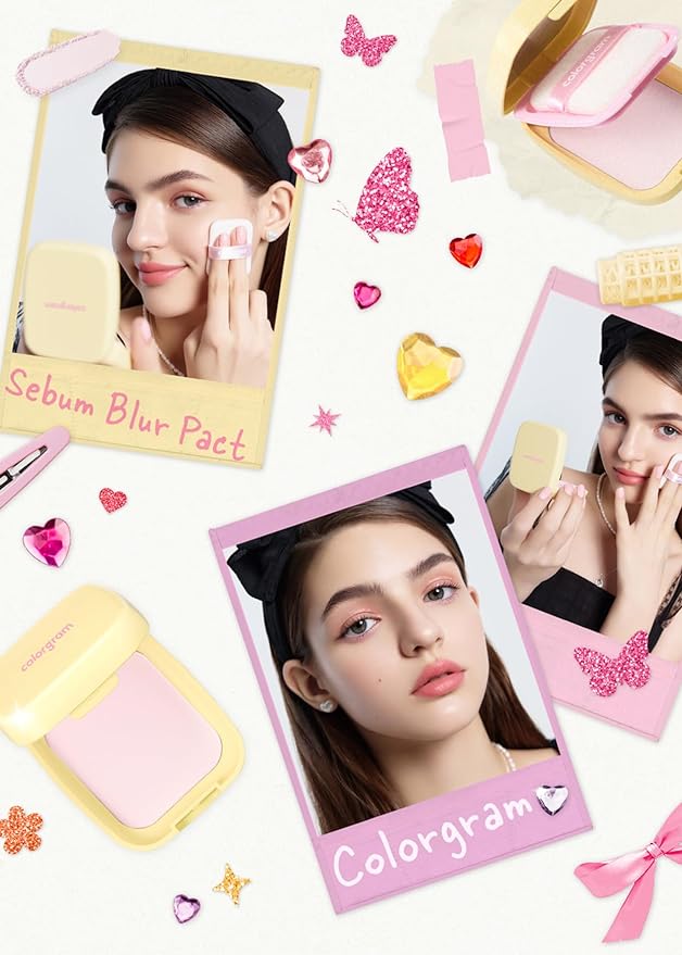 Colorgram Sebum Retouching Blur Pact | Poreless-Looking Pressed