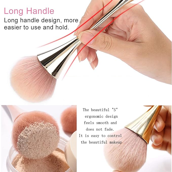 2Pcs Nail Dust Brush Acrylic