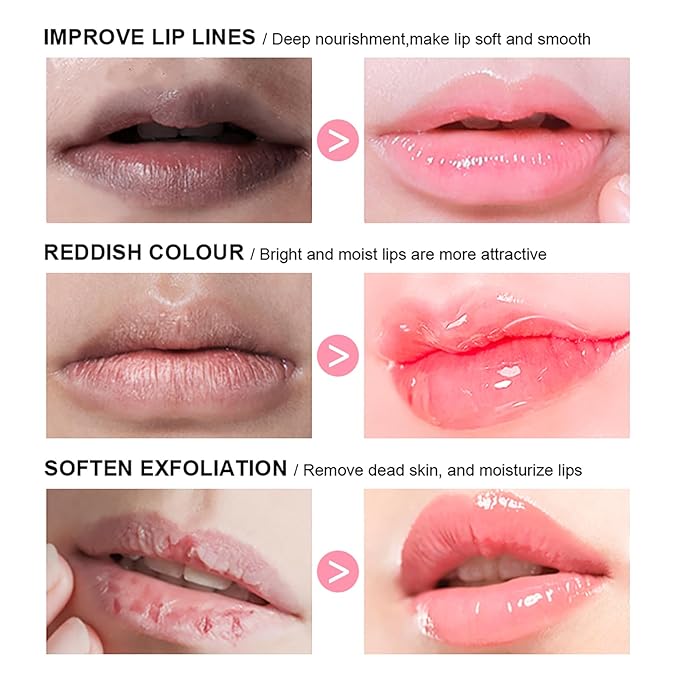 2Pcs Lip Glowy Balm and Lip (Grapefruit)