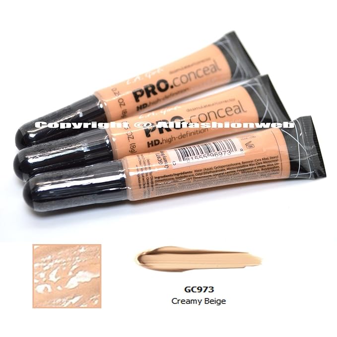 LA Girl Pro Concealer 3 x GC973 Creamy