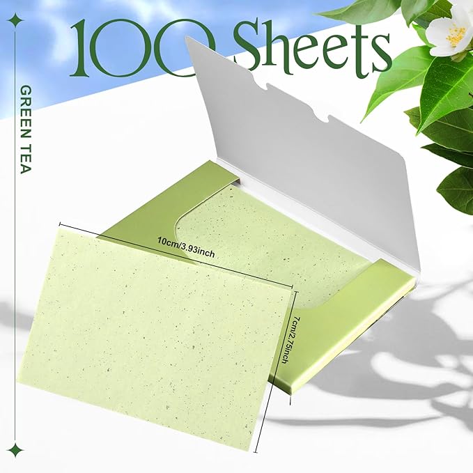 Teenitor Oil Blotting Sheets for Face, 100 Sheets Oil Blotters