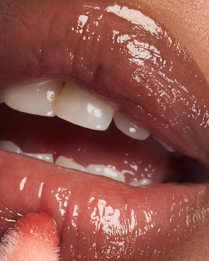 MAKE Beauty Serum Balm Hydrating Lip Oil. Vegan Moisturizing Lip Gloss with Plumping Effect. Lip Treatment Cream for Soft, Smooth, Shiny Lips - Shade, Nude Nova