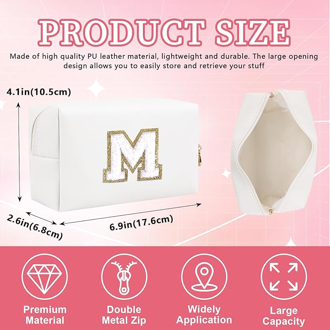 Personalized initial letter patch makeup