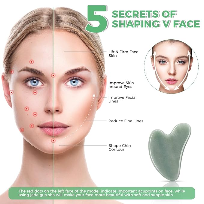 Gua Sha Guasha Facial Tools - Scraping