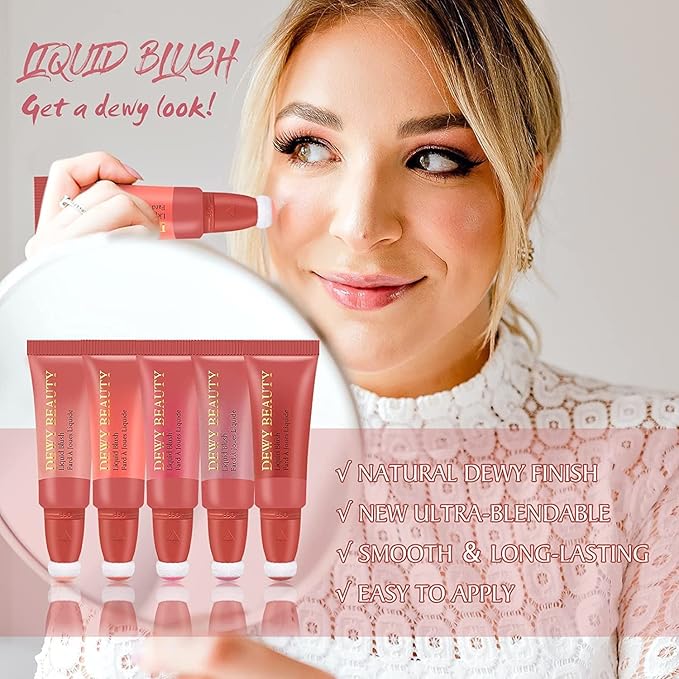 Liquid Blush Makeup Stick, Air Cushion Blush Beauty Effect (101Ravishing)