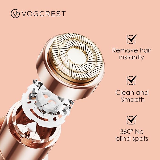 Replacement Heads for Eyebrow Facial Trimmer: Original Heads Replacement Set for 2 in1 Facial Eyebrow Trimmer - Suitable for Model VG-102, VG-1023,VG-1024