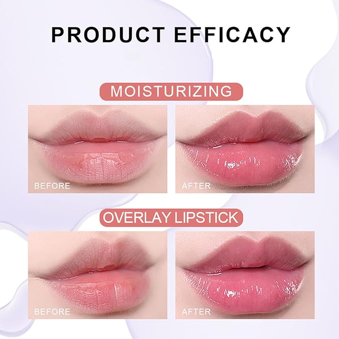 6 Pcs Roll On Lip Oil,Plumping Lip Oil Oil,Plumping