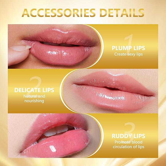Transferproof Color Changing Lipstick, Gold Crystal Ph Lipstick Color Changing Lipsticks for Women Girls, Temperature Change Moisturizer,Long Lasting 24 Hours Moisturizing Glossy Shine Lip Gloss(2Pcs)