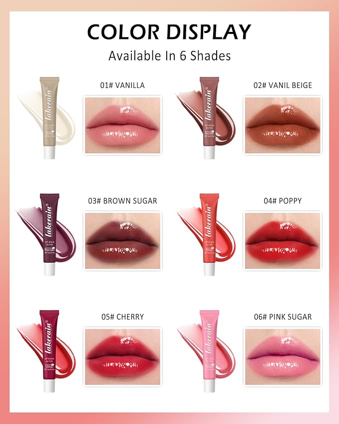 Lip Butter Balm Brown Sugar, Hydrating Tinted Butter Lip