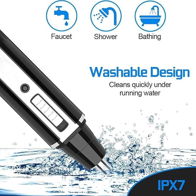 Nose Hair Trimmer for Women and Men, 4-in-1 Facial Hair Removal Trimmer Professional Eyebrow & Facial Hair Trimmer, Rechargeable Portble Waterproof Face Shaver Razor for Nose Ear Eyebrow Set