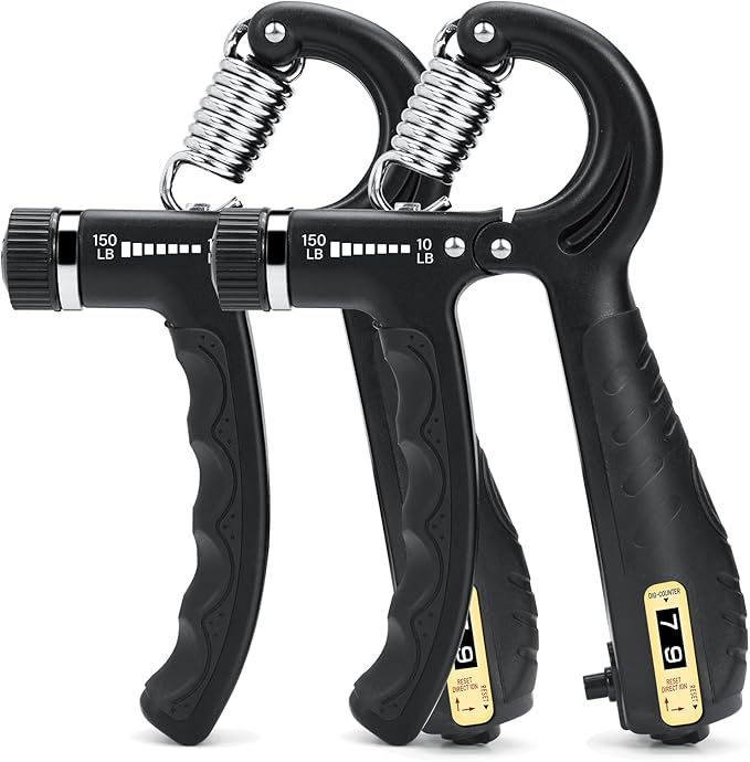 2 Pack Grip Strength Trainer 10-150 lbs