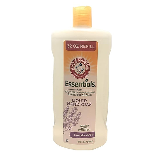 Arm & Hammer Essentials Liquid Hand Soap Refill Lavender Vanilla 32 Fl0z