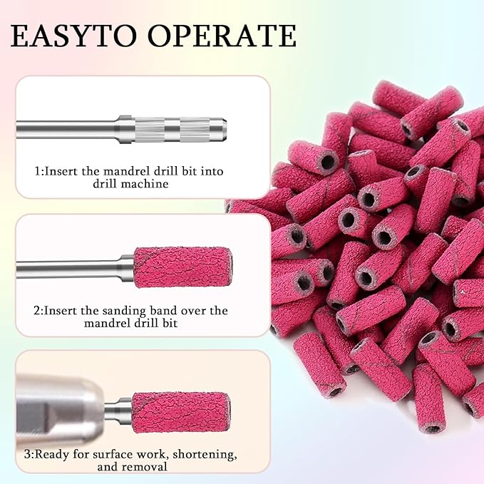 100pcs Nail Drill Bits Small