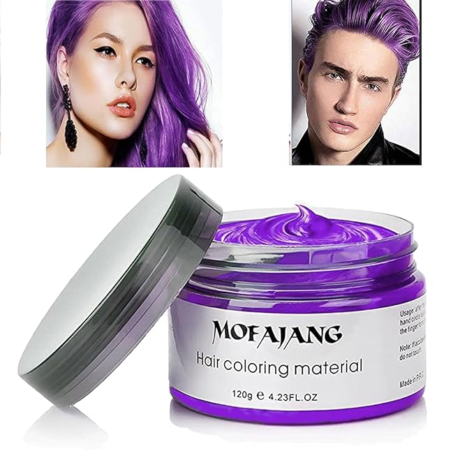 Purple Temporary Hair Color,Natural Hair