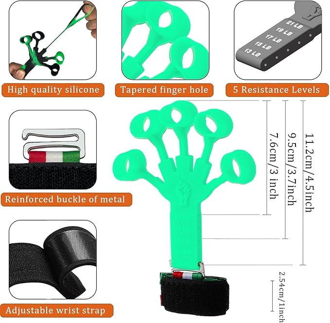 Grip Strength Trainer/Forearm Strengthener 2PCS Upgraded Rehabilitation/10 Resistance