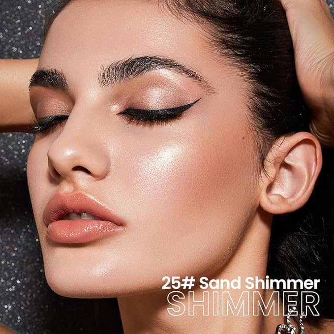 evpct 2Pcs Cream Eye Shadow Brightener Sticks Set for Eyes, Caramel Matte Pencil Eye shadow Applicator Stick Pen Palette Makeup Waterproof sombras en crema para ojos 25 + 29