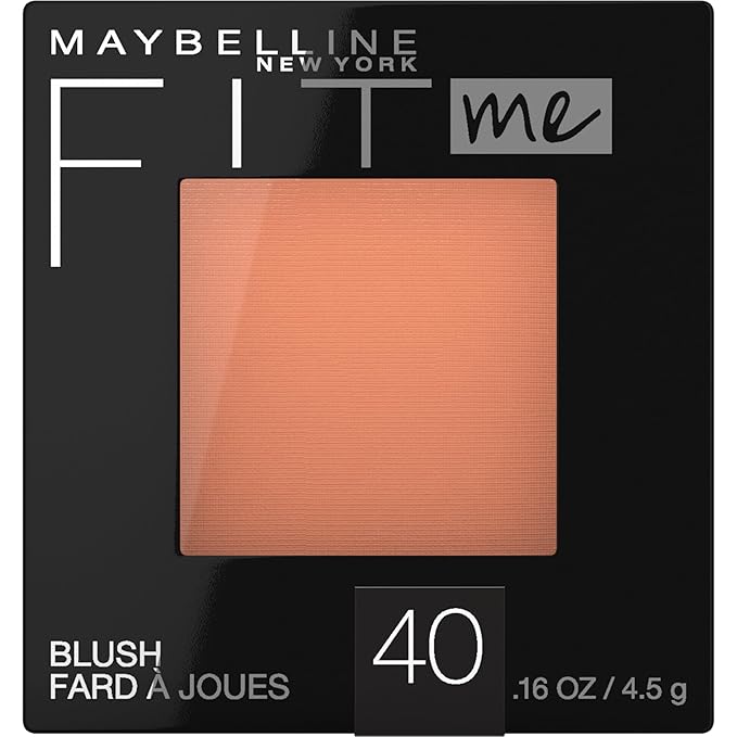 Maybelline Fit Me Blush, Lightweight, Smooth, Blendable, Long-lasting All-Day Face Enhancing Makeup Color, Peach, 1 Count