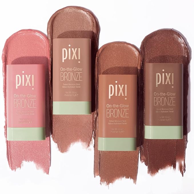 Pixi On-the-Glow Bronze - SoftGlow, Hydrating Tinted Moisture 0.6oz, Paraben-Free 19g