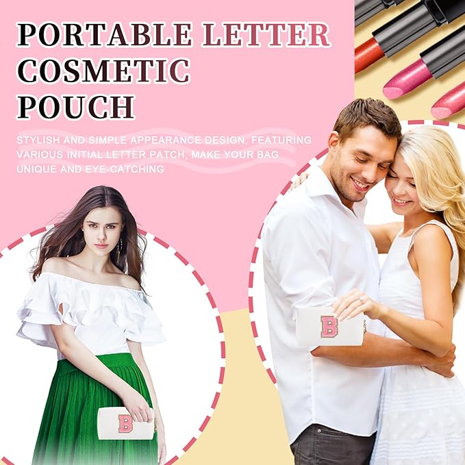 Personalized initial letter patch makeup