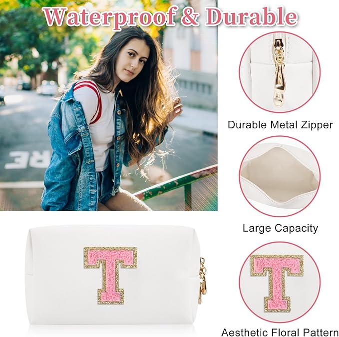 Personalized initial letter patch makeup