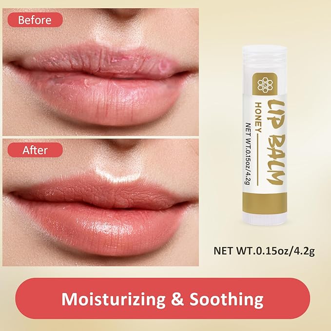 64 Pack Lip Balm, Natural Lip