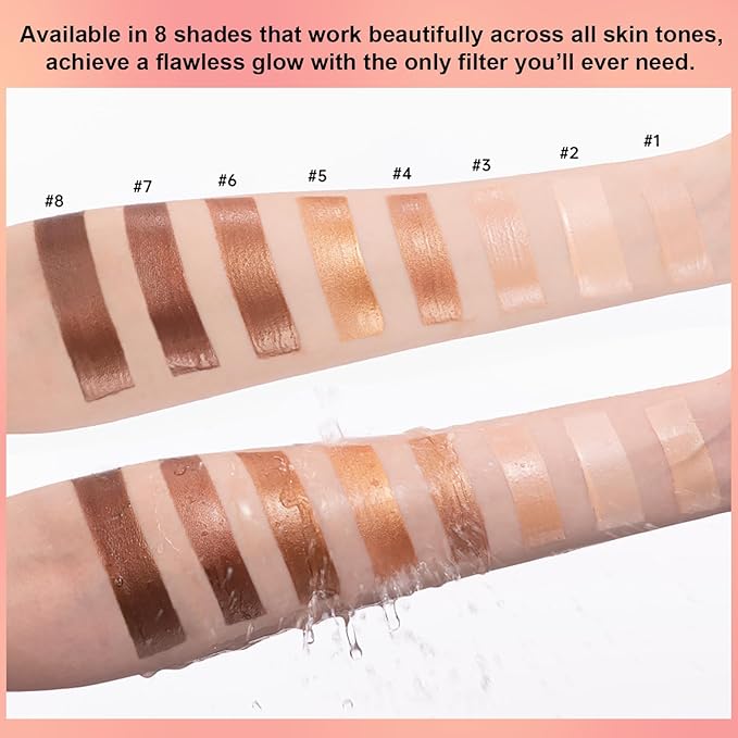 Natural Glow Liquid Filter Makeup, Longwear Face Luminizer, 1.06 fl oz