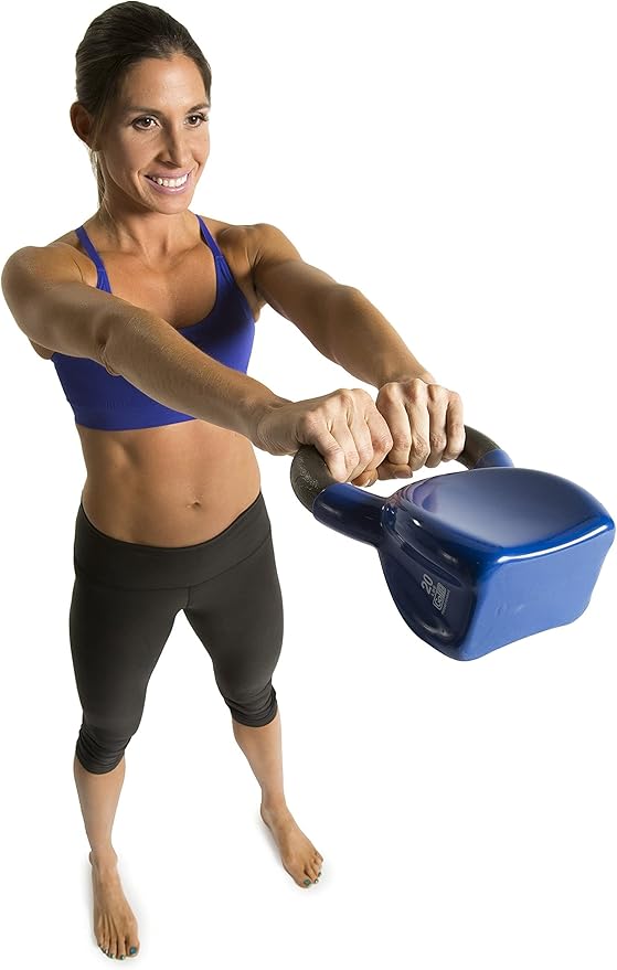 GoFit Premium Vinyl Dipped Kettle Bell with Introductory