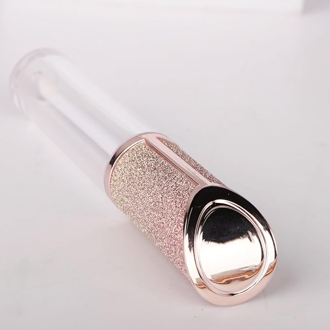 COSIDEA 15pcs Round Empty 5ml 0.17oz lip gloss tubes with wand and Gradient pink leather slope cap Lipgloss tube containers for lip oil packing