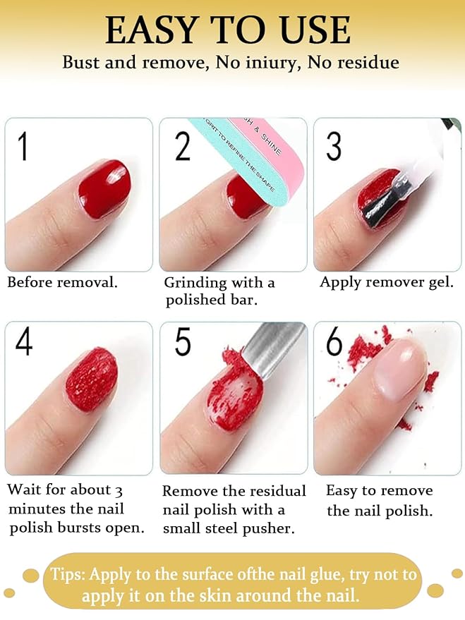 Gel Nail Polish Remover with