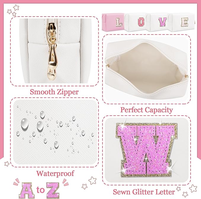 Personalized initial letter patch makeup