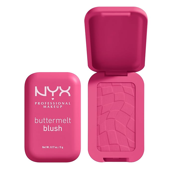 NYX PROFESSIONAL MAKEUP Buttermelt Powder Blush, Fade and With Time