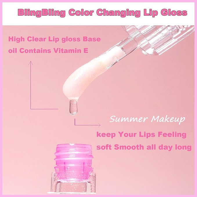 Magic Color Changing Lip Oil, Lip Oil Color Magic