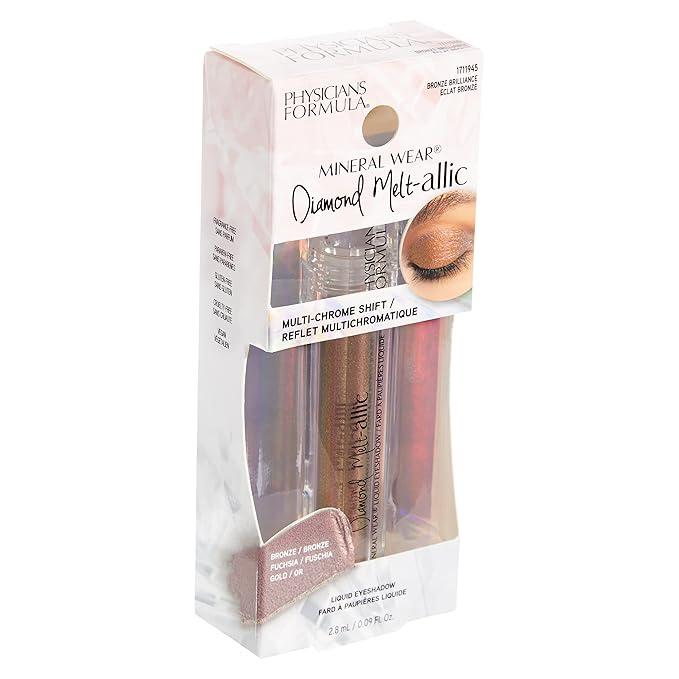 Cream Eyeshadow By Physicians Formula Mineral Wear Diamond Metallic Liquid Eyeshadow Shimmer Bronze Brilliance