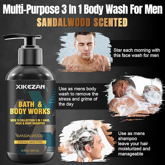 Gifts for Men,Mens Body Wash Gift Cleansing