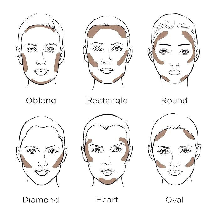 HALEYS Re-sculpt Smoothing Contour Powder (Dark) Lightweight, Non-Caking,