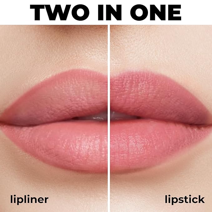 Matte Gel Lip Liner Pencil | Weightless&CreamyTexture - Sharpenable - Longwear & Waterproof - High Pigmented & Flawless Finish - Moisturizing - Cruelty-free & Paraben-Free,- 405, 1,7g/0.05oz