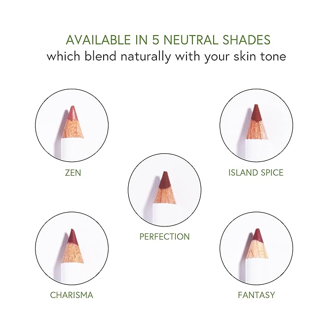 Honeybee Gardens Irresistible Lip Liner In Zen, Warm Pink Color, Long-Lasting, Gluten-Free, Vegan, 0.04 oz