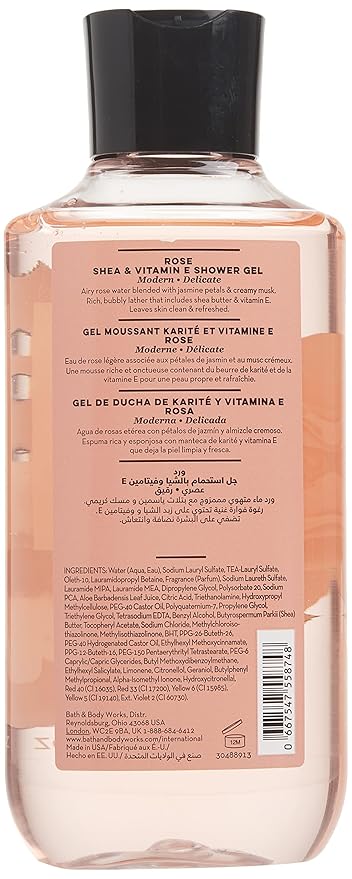 Bath & Body Works Rose Shea & Vitamin E Shower Gel 10 Oz (I0095210)