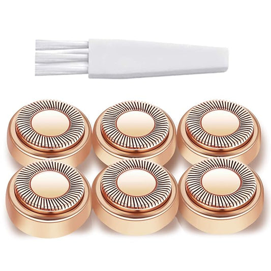 Facial Hair Remover Replacement Heads: Compatible with Finishing Touch Flawless Facial Hair Removal Tool for Women As Seen On TV 18K Gold-Plated Rose Gold (Generation 1 Single Halo)