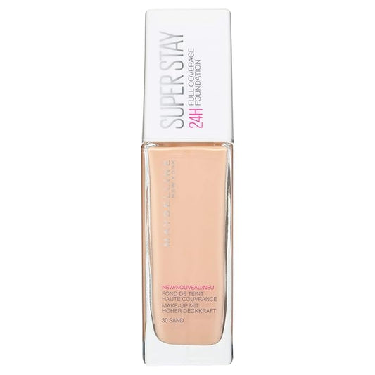 Maybelline New York Foundation, Superstay 24 Hour Longlasting 30, Sand 30 ml